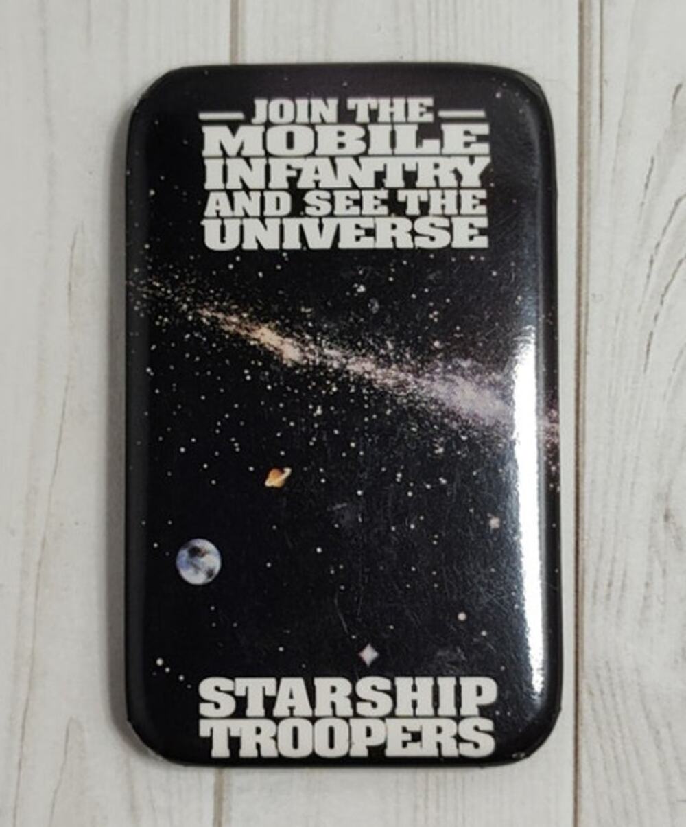 Starship Troopers Movie Promo See The Universe Button Pinback Hat Lanyard Pin